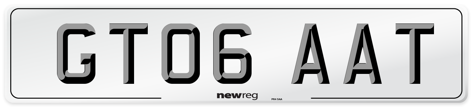 GT06 AAT Number Plate from New Reg